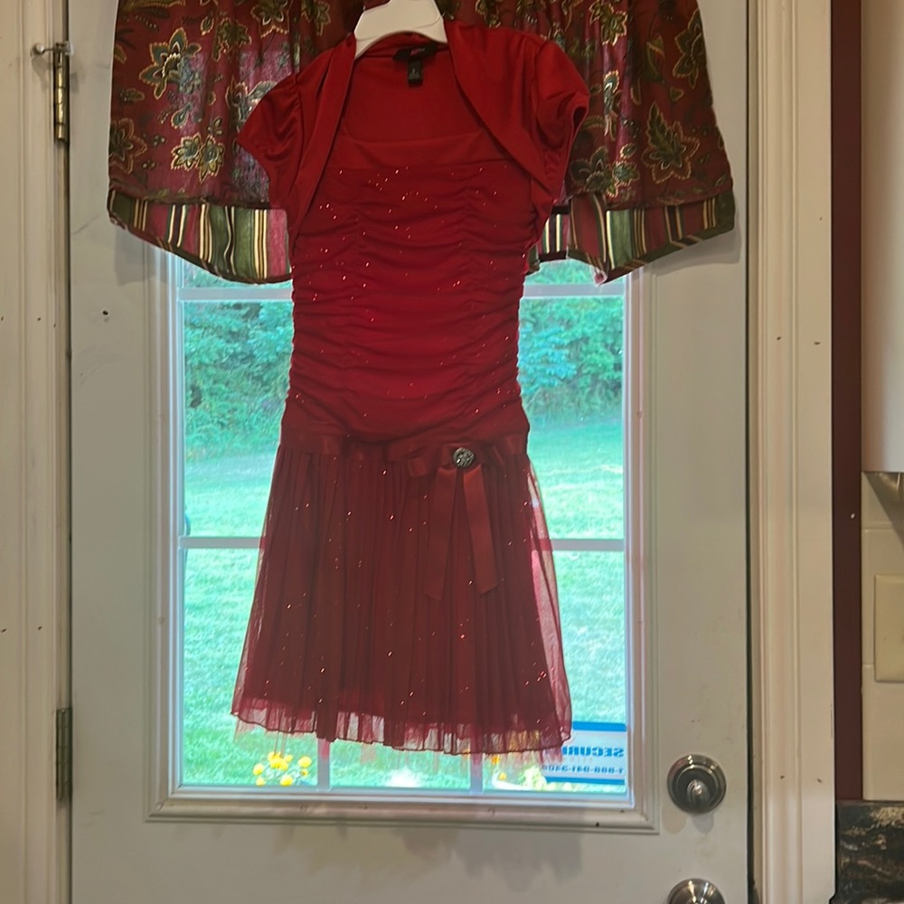 Red kids dress